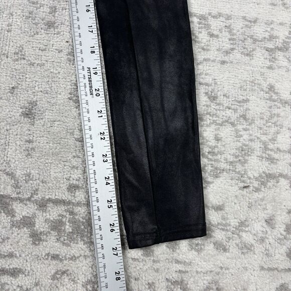 SPANX Legging Women’s Black Skinny Faux Leather Stretch Pull On Size Small - Picture 2 of 4